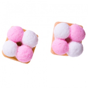 Marshmallow Cookie Earrings