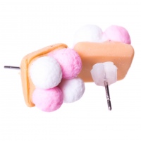 Marshmallow Cookie Earrings